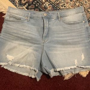 Denim shorts